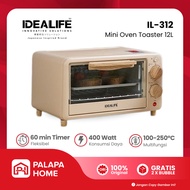 Idealife Mini Oven Toaster 12L Low Watt 400W | Pemanggang Listrik Kue Roti Kapasitas Kecil IL-312