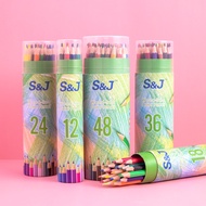 Oily Color Pencil Set 12 Colors Student Painting 18 Colors 24 Colors 36 Colors Pencil Coloring Barre