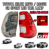 Toyota Hilux Revo Rocco Rogue GR Tail Lamp LED Smoke V8 Revo Gazoo Racing Tail Lamp Lampu Belakang R