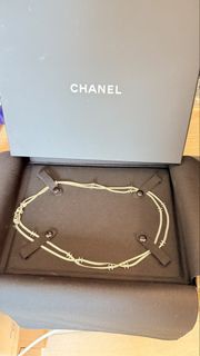 Chanel 淡金色爆款十五花蛇骨鏈