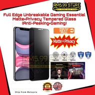 Kaca IQOO Z7 Z7x Nubia Neo Z9 Z9x 2 Z8 Z8x 12 Focus Pro 2 3 GT 10🔥Unbreakable Ag Gaming Matte+Privac