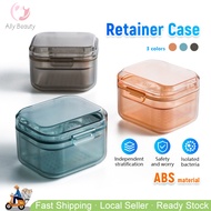 🇸🇬 Retainer Storage Box Retainer Invisible Braces Denture Storage Box Tooth Socket Box Soaking Porta