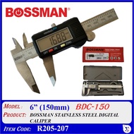 R205-207 6" (150mm) BDC-150 BOSSMAN STAINLESS STEEL DIGITAL CALIPER