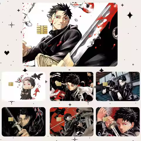 K-Kagurabachi HD Waterproof Card Skins Protective Stickers for Credit Bank Game Cards