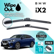 [PREMIER] WipeOut UltraBeam Silicone EcoRefill-Technology Wiper BMW iX2 (Front Set)