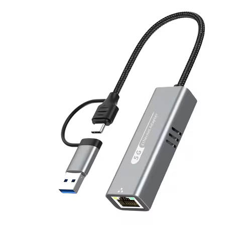 5Gbps USB to Ethernet Adapter RTL8157 Chipset 5000Mbps USB3.2 to RJ45 Network Converter for Laptop S