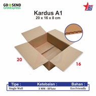 20x16x8cm cardboard box packaging packing PLAIN NEW 20 x 16 x 8