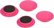 E-Value EMT-04RE Color Magnets, Large, Diameter 1.6 inches (40 mm), Pack of 4, Red