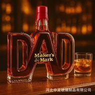 DAD Whiskey Bottle DAD Whiskey Bottle Glass Bottle Father's Day Gift