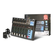 Mixer mini bluetoot volume NEW BAXS MG07BT Audio Mixer profesional 7-saluran mendukung equalizer mi