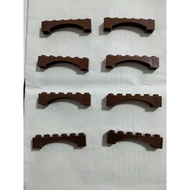 Lego arch 1x6 reddish brown colour