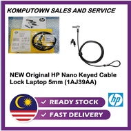 HP Nano Laptop Security Keyed Cable Lock 5mm (1AJ39AA)