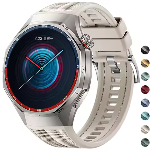 Silicone Woven Strap For Huawei Watch GT6Pro 46mm Sport Strap for Huawei Watch GT6Pro 46 Bracelet Co