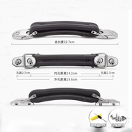 B103 T043 Aluminum frame trolley case travel luggage box leather handle pull rod baggage box suitcas
