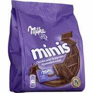 Milka Minis Alpine Milk Chocolate มี 20 ชิ้น นํ้าหนัก 200 กรัม จากเบลเยี่ยม BBF.06/05/25