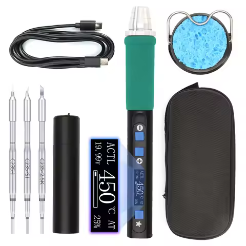 WEP 928D-IV Portable Soldering Iron Rapid Heating And Temperature Adjustment Support TYPE-C USB-C Fa