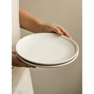 10/11-inch Irregular CeramicTableware FlatDish Steak Plate Pasta Plate Dinner Plate Brunch