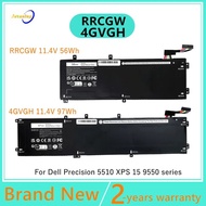 RRCGW 4GVGH 11.4V 56WH Laptop Battery For Dell XPS 15 9550 for Precision 5510 Series M7R96 62MJV