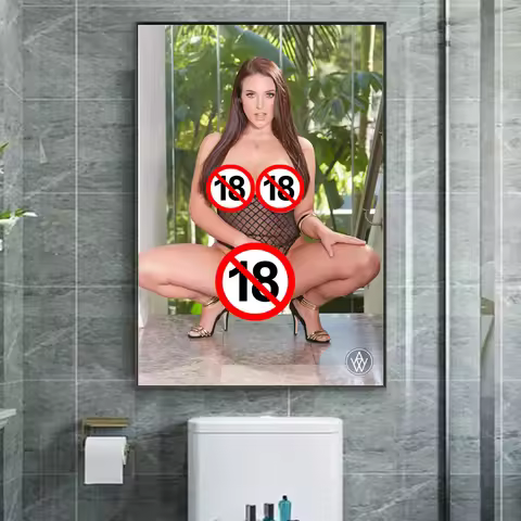 Pornstar Angela White Wall Pictures Canvas Print Nude Girl Home Decor Art Painting Bedroom Decoratio