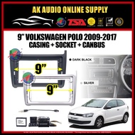 Volkswagen VW Polo 2009 -2017 Android player 9" inch Casing + Socket With Canbus M10743