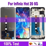 X666 LCD For Infinix Hot 20 5G LCD Display Touch Screen Digitizer Assembly Replacement For Infinix H