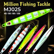 Umpan Jig Tenggiri MJ025 Legend Jig Metal Jig Lure 40/60/80/120g Chrome Jig Killer Pro Z Gawzy Bullz