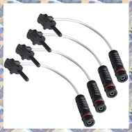 (WDQJ) 4Pcs 1405401217 Brake Pad Wear Sensor Kit, Front Rear Brake Pad Wear Sensor for - W140, W107,