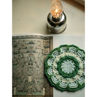 Wool Crochet Retro Dunhuang Color Matching Coaster Knitting diy Material Package Handmade Homemade M
