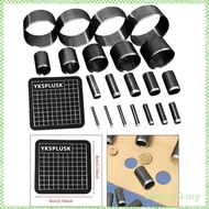 [LzdjfmydcMY] 21Pcs Leather Circle Cutting Tool Round Cutting Dies Circle Punch Tool for Garage