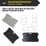 Thor Lid for Tote Box 53L/75L (Black/ Metallic Silver)