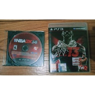 WWE13 and NBA 2K14 PS3 game