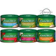 JOHN WEST Tuna in Can (Assorted Variants) (95g) [SG]