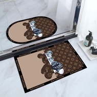 Hot-selling Crystal Velvet Floor Mat Bathroom Floor Mat Carpet Door Anti-slip Bathroom Foot Mat Bath