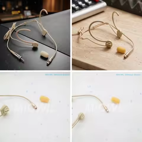 Cardioid Headset Microphone for Sennheiser G1 G2 G3 G4 HSP, Foldable Mic for Stage Singing Recording