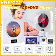 Newest portable CD Player DVD player with hdmi speaker Bluetooth Wall Mountable retro cd player Radio discman music cd