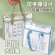 PVC Flip Cover Edge Accordion Bag Accordion Style File Folder Storage Bag File Bag Storage Pouch A4C