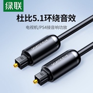 [Audio Cable] Green Link Optical Fiber Audio Cable SPDIF Digital Output 5.1 Connection Set-Top Box TV Power Amplifier Sound Card cd Audio Box