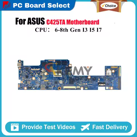 C425TA Laptop Motherboard For ASUS Chromebook C425T C425TA Notebook Mainboard With I3 I5 I7 CPU 100%