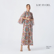 LOF-FI-CIEL Maxi dress Mosaic เดรสยาว สีเขียว FBD1WH