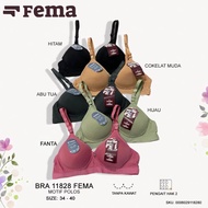 Fema 1 Pcs Bra Comfortable Underwire-FreeWanita Super SoftPOLOS Size 34-42 - A5/B5