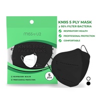 Miss U2 Mask Kn95 Ffp2 Black 5S
