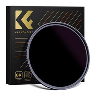 K&F Concept Nano-X HD ND100000 Solar Sun Filter 16.6 Stops Solid Neutral Density Filter for DSLR Cam