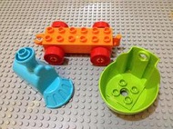 【點點小豆】lego 樂高積木 DUPLO 得寶 車類 遊樂場 火車 車頭 一組 如圖！