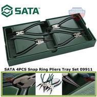 SATA 09911 4PCS Snap Ring Pliers Tray Set