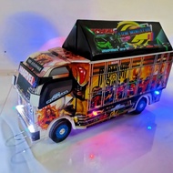 Miniatur Truk Mobil Remote Control Truk Oleng Kayu Full Lampu Jumbo