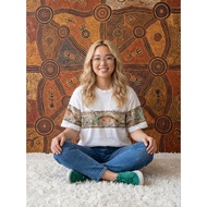 (Branded T-Shirt) Danny Eastwood's Dream Like Australia "Rainbow Serpent" Aboriginal Art Australia G