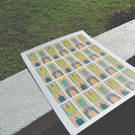 Coliseum Art Print A3 (Blue