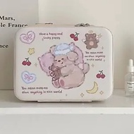 Hoo Express,CASMARA Cute cosmetic box with mirror, dustproof, waterproof, convenient and portable