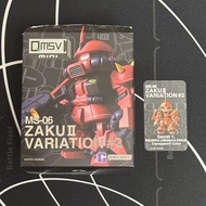 🟣剩1🟣現貨 Bandai 萬代QMSV mini 渣古 II 變異系列第 2 彈MS-06 Zaku II Variation #2小隱藏Secret 1. MS-06R-2 強尼·萊登專用機透明版