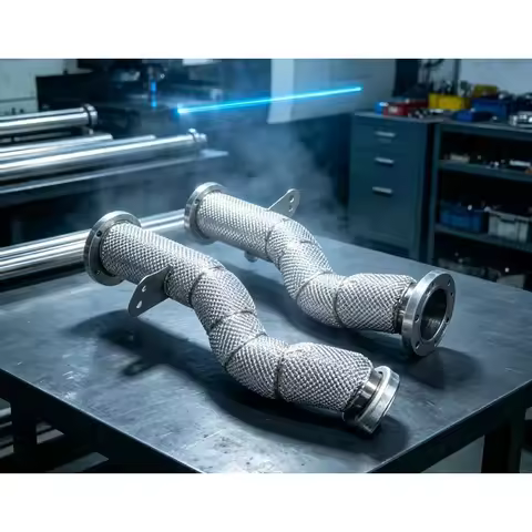 High Performance Downpipe for Mercedes Benz C43 E43 GLC43 AMG 2016- Drain Pipe Header Exhaust Pipe